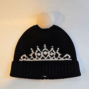 Kate Spade tiara pom pom beanie hat